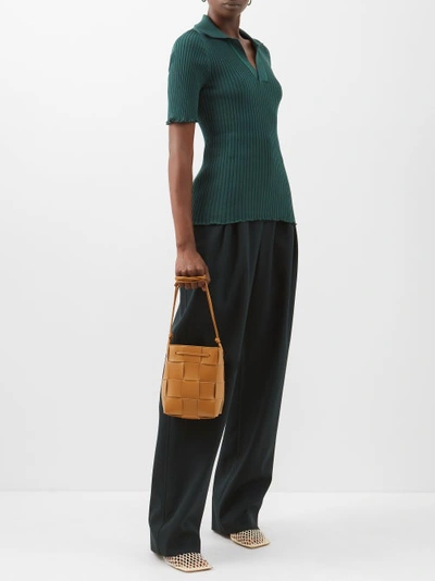 Bottega Veneta - Cassette Mini Intrecciato Leather Bucket Bag - Womens -  Green for Women