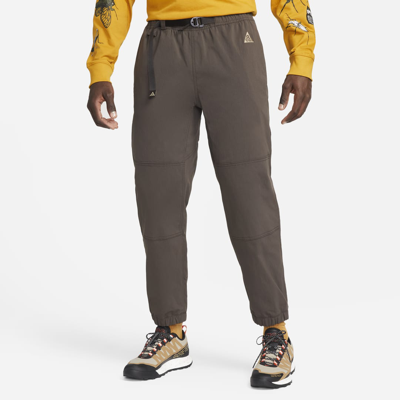 Shop Nike Men's  Acg Trail Pants In Brown