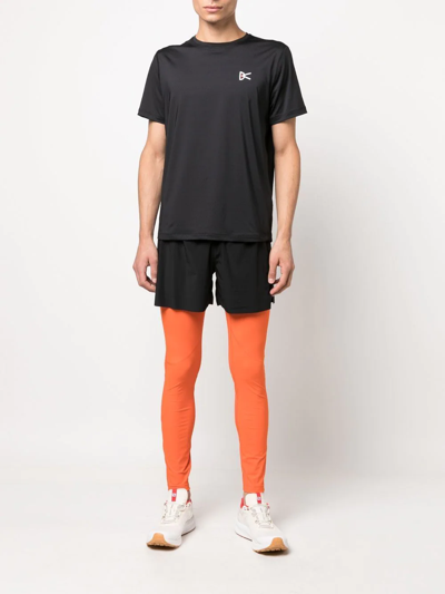 District Vision Air Wear Logo-print T-shirt In Schwarz