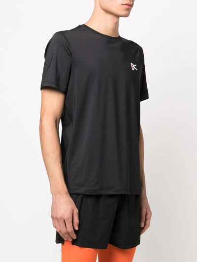 District Vision Air Wear Logo-print T-shirt In Schwarz