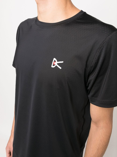 District Vision Air Wear Logo-print T-shirt In Schwarz