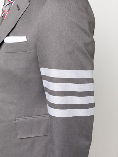 Thom Browne Engineered 4bar Cotton Sport Coat In Grau