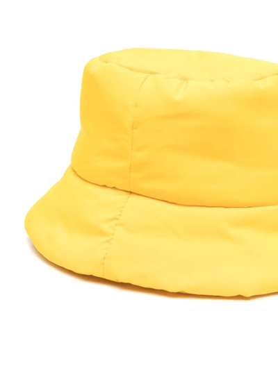 Shop Nina Ricci Logo-print Detail Bucket Hat In Yellow
