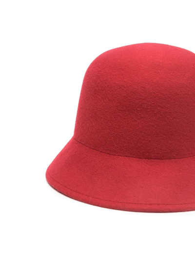 Shop Nina Ricci Curved-peak Sun Hat In Red