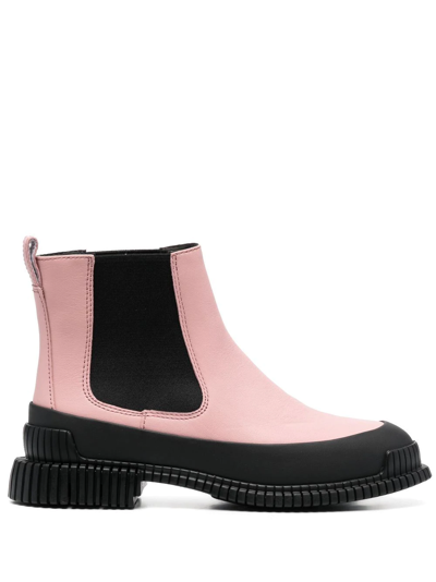 Shop Camper Slip-on Ankle Boots In Pink