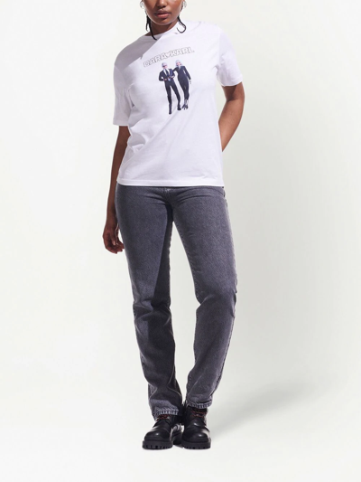 Karl Lagerfeld X Cara Delevingne Avatar T-shirt In Weiss