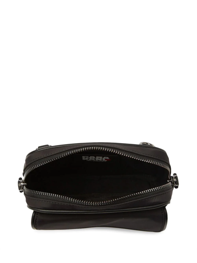 Shop Karl Lagerfeld X Cara Delevingne Multi-pocket Crossbody Bag In Black