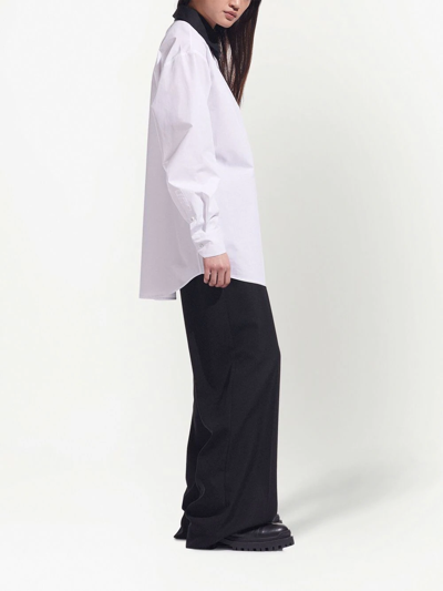 Karl Lagerfeld X Cara Delevingne Detachable-collar Shirt In White