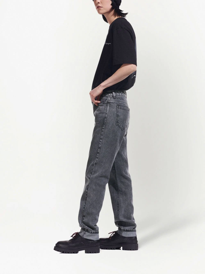 KARL LAGERFELD X CARA DELEVINGNE HIGH-RISE STRAIGHT-LEG JEANS 