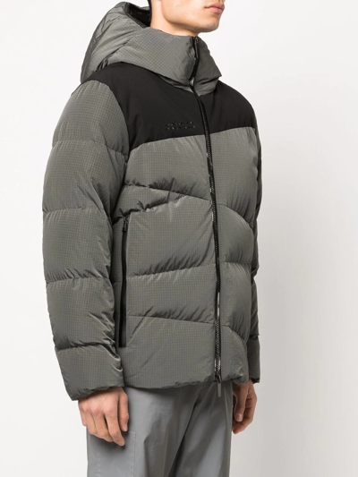 Moncler Gray Tacana Short Down Jacket In Grau