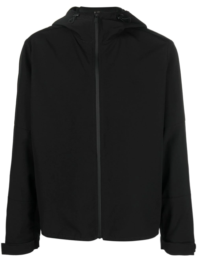 Shop There Was One Zip-up Hooded Windbreaker In Black