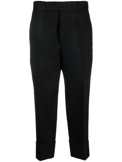 SAPIO CROPPED LEG TWEED TROUSERS 