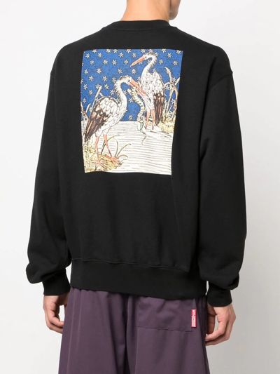 Shop Heron Preston Heron Graphic-print Sweatshirt In Schwarz