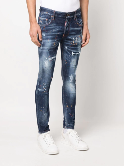 Shop Dsquared2 Super Twinky Skinny Jeans In Blau