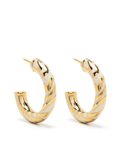Shop Aurelie Bidermann Small Hoop Earrings In Gold