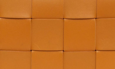 Shop Bottega Veneta Intrecciato Leather Crossbody Bag In Cob-gold