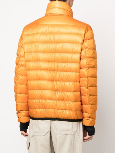 Shop Moncler Hers Padded Jacket In Gelb
