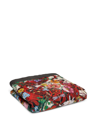 GUCCI FLORAL TIGER-PRINT QUILT 