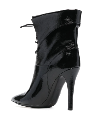 Shop Philosophy Di Lorenzo Serafini Pointed-toe 110mm Lace Boots In Schwarz