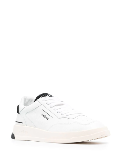 Shop Ghoud Logo-print Low-top Sneakers In Weiss