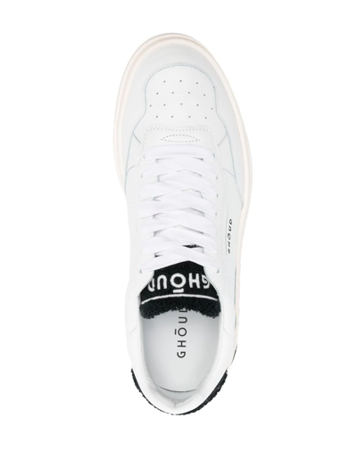 Shop Ghoud Logo-print Low-top Sneakers In Weiss