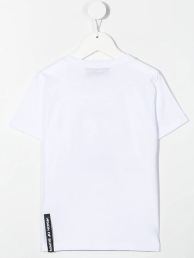 Vision Of Super Graphic-print T-shirt In Weiss