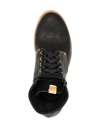 Shop Visvim Brigadier Folk Boots In Black