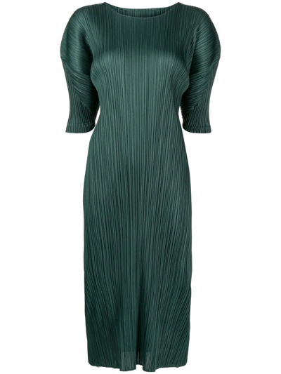 Green Monthly Colors August Midi Dress