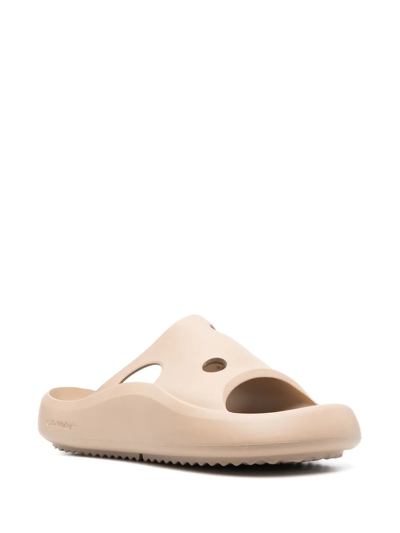 Shop Off-white Meteor Cut-out Slides In Neutrals
