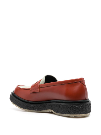 Shop Adieu Type 5 Two-tone Loafers In Braun