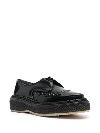 Shop Adieu Type 101 Derby Creeper Lace-up Shoes In Schwarz