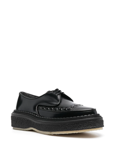 Adieu Type 101 Derby Creeper Lace-up Shoes In Schwarz