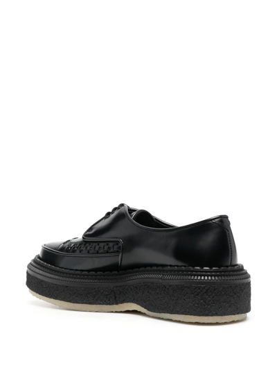 Shop Adieu Type 101 Derby Creeper Lace-up Shoes In Schwarz