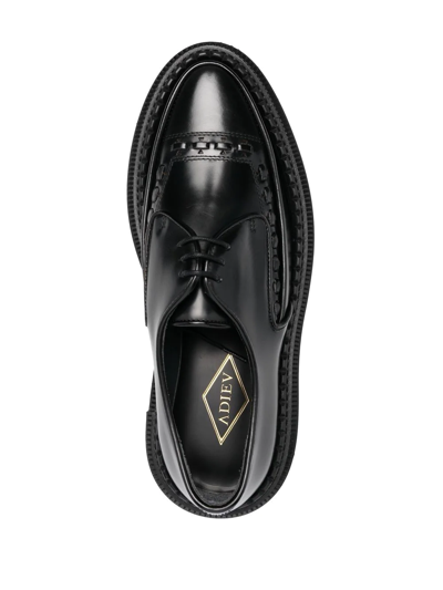 Adieu Type 101 Derby Creeper Lace-up Shoes In Schwarz