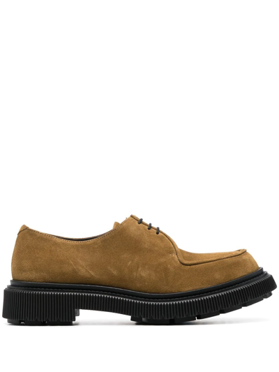 Shop Adieu Type 24 Suede Loafers In Braun