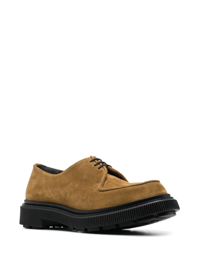 Shop Adieu Type 24 Suede Loafers In Braun