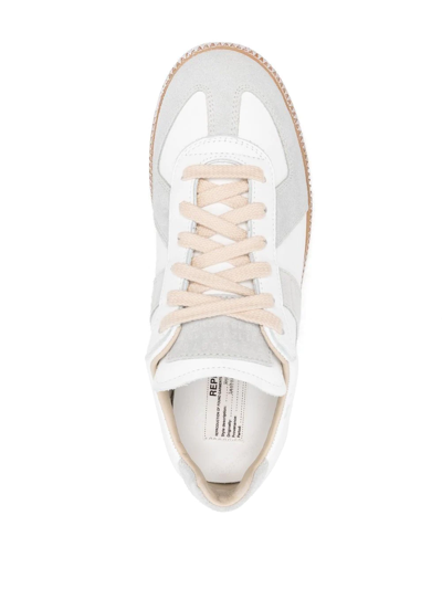 Shop Maison Margiela Replica Low-top Sneakers In H8339 - White