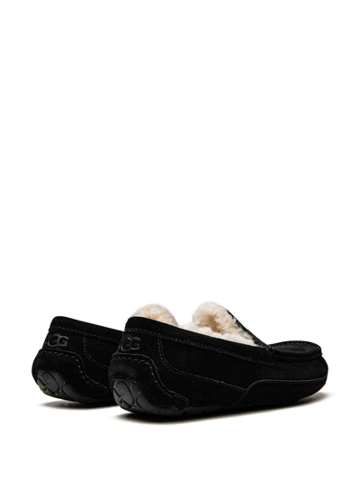 Shop Ugg Ascot Suede Slippers In Black