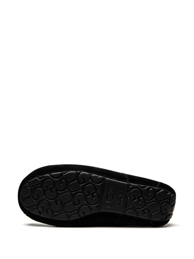 Shop Ugg Ascot Suede Slippers In Black