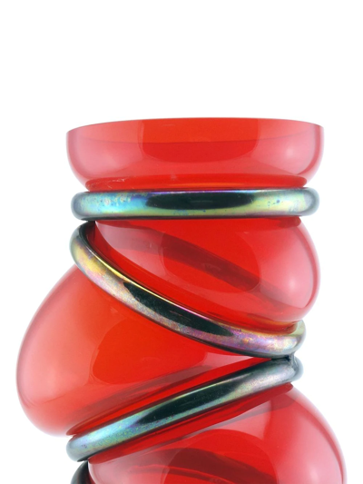 Shop Vanessa Mitrani Chain Ring Polished Vase In Rot
