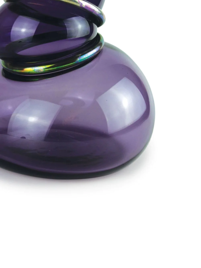 Vanessa Mitrani Double Ring Glass Vase In Violett