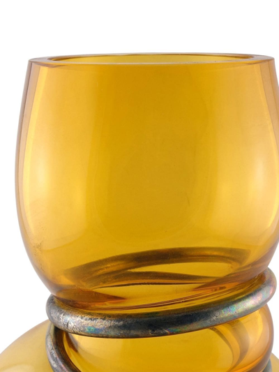 Vanessa Mitrani Double Ring Polished Vase In Gelb