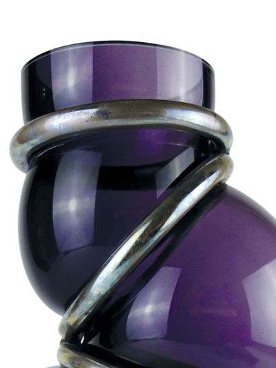Shop Vanessa Mitrani Chain Ring Asymmetric Vase In Violett