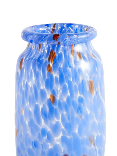 Hay Splash Abstract-print Vase In Blau