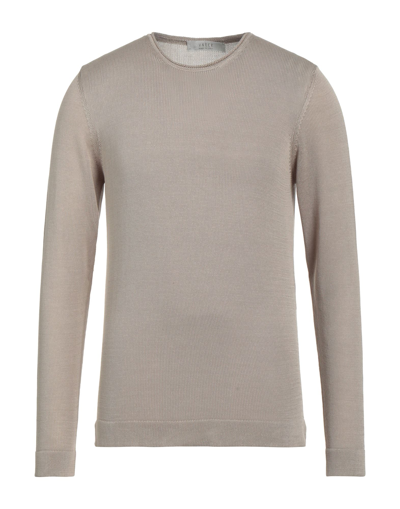 Shop Vneck Man Sweater Sand Size 44 Cotton In Beige