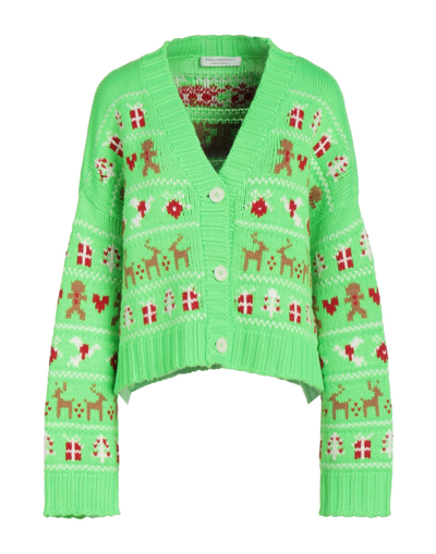 Philosophy Di Lorenzo Serafini Fairisle-knit Oversized Cardigan In Acid Green