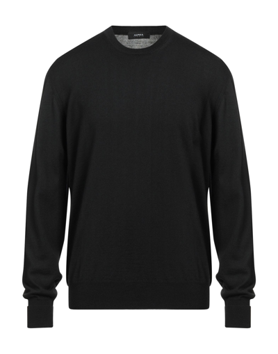 Alpha Studio Sweaters In Black