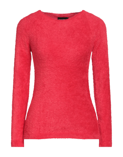 Shop Emporio Armani Woman Sweater Red Size 10 Polyamide