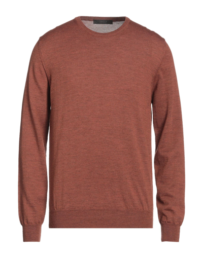 Shop Vneck Sweaters In Rust