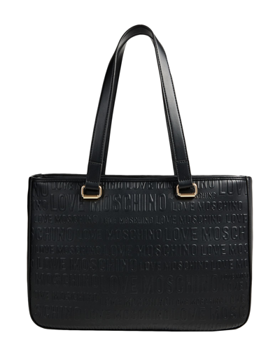 Shop Love Moschino Woman Shoulder Bag Black Size - Polyurethane